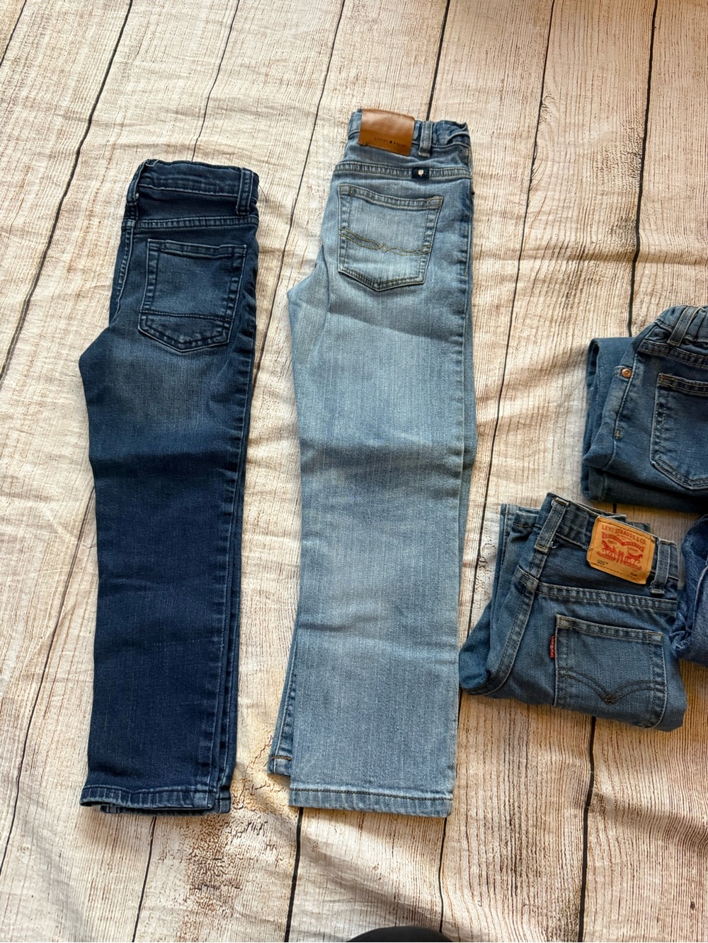 Denim jeans pants boys lot bundle size 6 size 7 Target Sonoma Levi’s - Picture 2 of 9